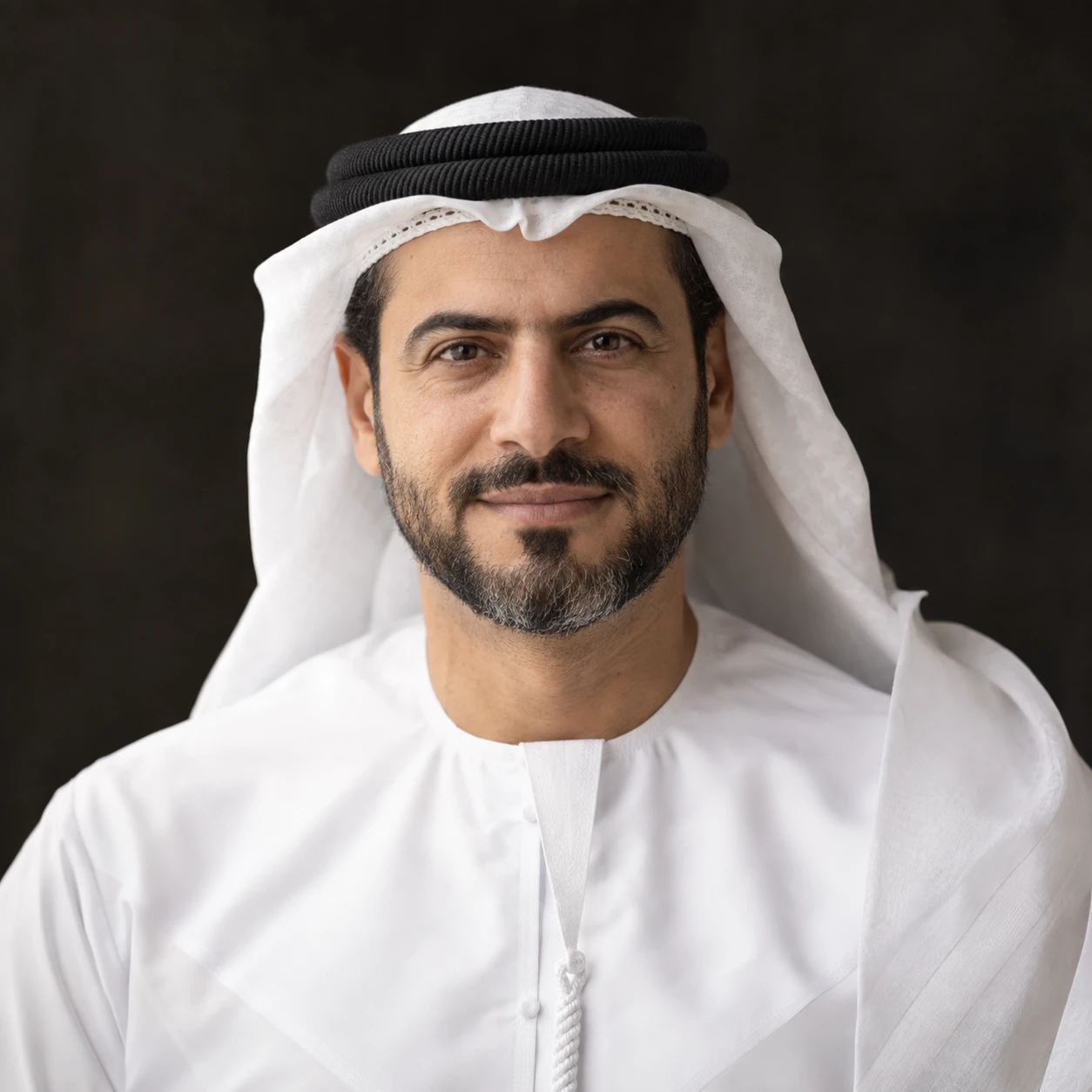 AI-generated editorial portrait of a business leader